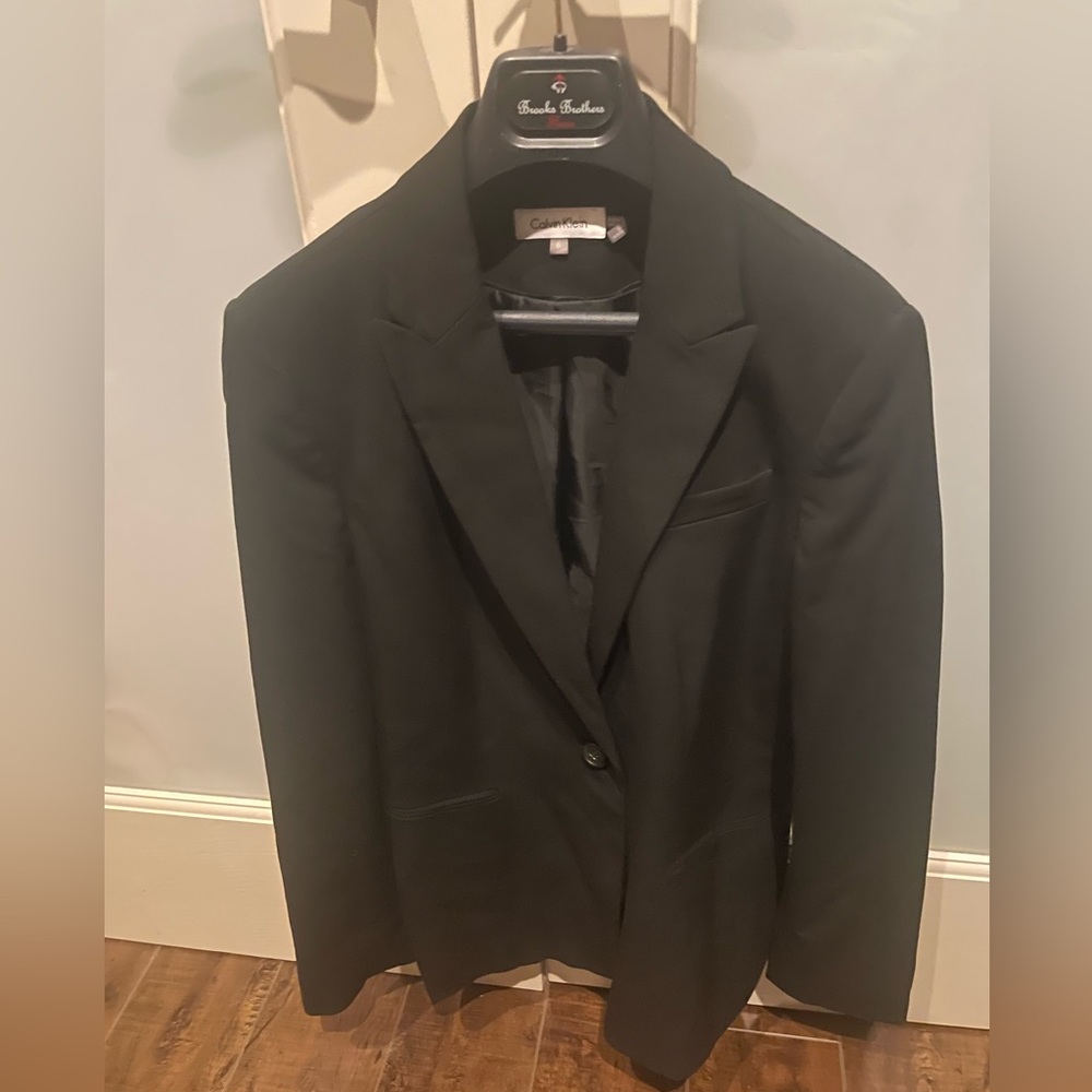 Calvin Klein, Black, One Button Blazer. - image 2